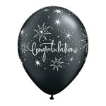 Latex balon Congratulations 28cm u više boja za diplomiranje