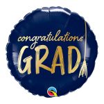 Okrugli folija balon Congratulations Grad 46cm za diplomiranje