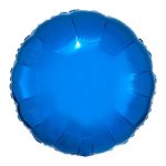 Balon krug tamno plavi 45cm – folijski okrugli balon u navy tamno plavoj boji