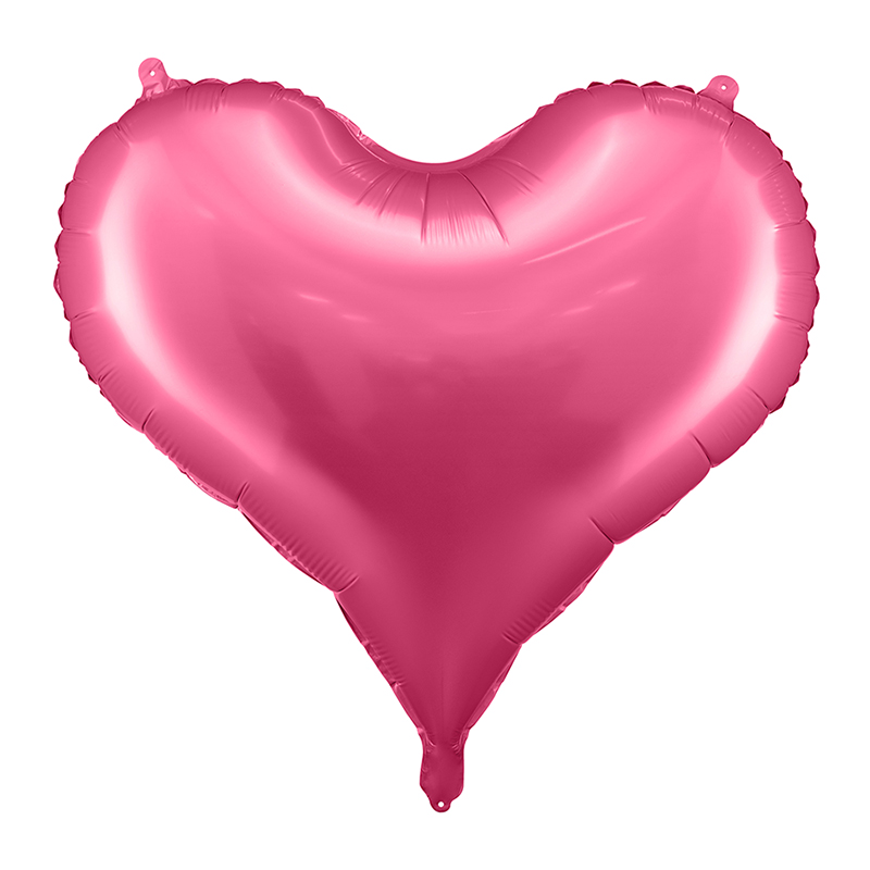Balon mat srce 61cm – medium mat folijski balon u obliku srca, dostupan u 5 pastel boja