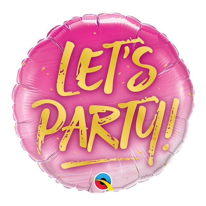 Okrugli Let's Party balon 46cm za devojačko veče