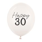 Latex balon sa natpisom Happy 30 za trideseti rođendan napunjen helijumom