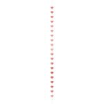 Baner rose gold srca 3m – dugačka vertikalna girlanda sa rose gold srcima