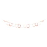 Baner za slike rose gold 3m – 12 rose gold foto okvira sa labudovima na krajevima