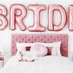 Rose gold BRIDE slova baloni 280cm za devojačko veče uživo