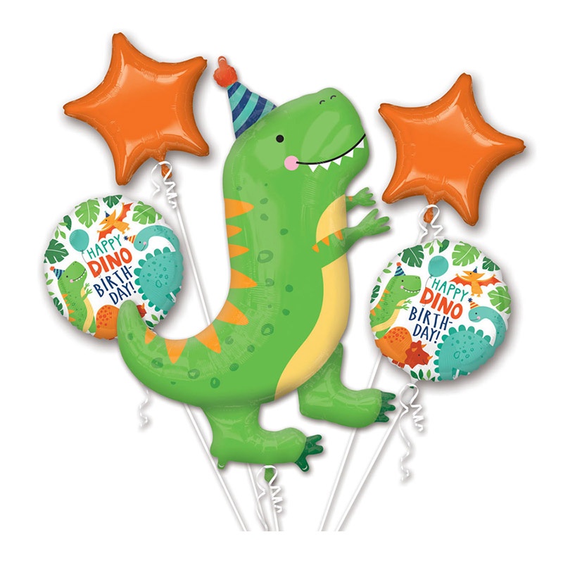 buket balona sa dinosaurusom za rođendan