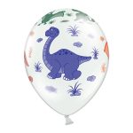 Dinosaurusi latex balon beli sa šarenim dino motivima