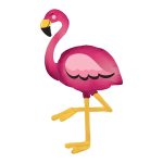 Flamingo Airwalker stojeći balon 172cm roze