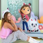 Gabina kućica stojeći balon - Gabi i mačka Pandi Paus stojeći folija balon 92cm