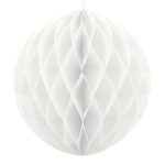 Honeycomb beli 10cm – mali beli papirni saće pompom