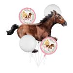 Konji buket balona sa supershape konjem i okruglim balonima