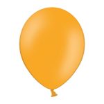 Mat narandžasta balon napunjen helijumom sa trakom i tegom
