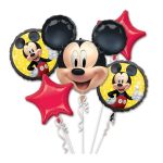 mickey mouse buket balona sa crvenim zvezdama i helijumom