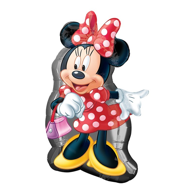 Minnie – 81cm Mini Maus supershape balon - celo telo Mini Maus u crvenoj haljini sa belim tačkicama 81cm