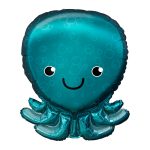 Oktopus tirkizni balon supershape sa mehurićima kawaii
