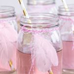 Perje bebi roze – set pastel roze ukrasnog perja
