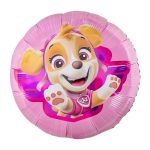 Skaj okrugli balon roze sa Skaj iz Patrolnih šapa