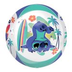Stitch Orbz balon 40cm - sferni 3D tropski dizajn sa Stičom na plaži i palmama