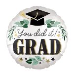 You Did It Grad okrugli folija balon 46cm za diplomiranje